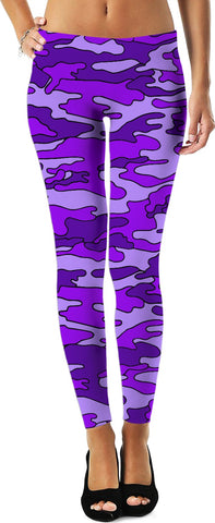 “Purple Camo” Game Day Leggings