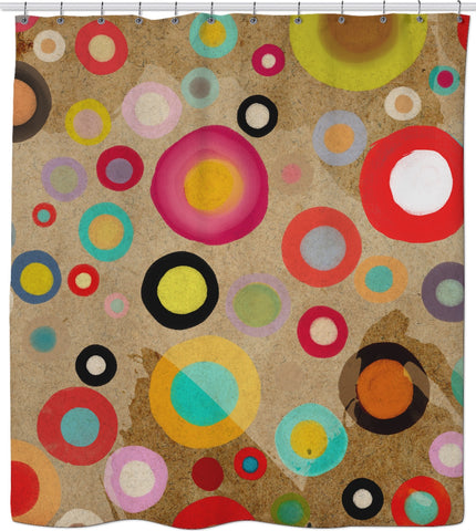 Ruth Fitta Schulz  -  Abstract Circles Rustic and Modern Home decor