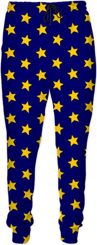 Yellow Stars Blue Joggers