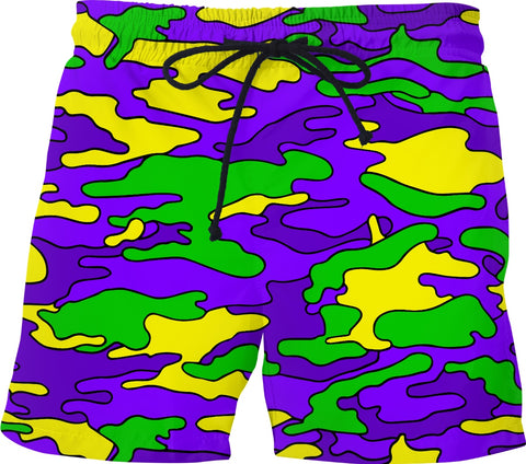 “Mardi Gras Colored” Swim Shorts