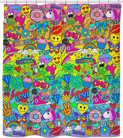 Glamour & Glitter Shower Curtain