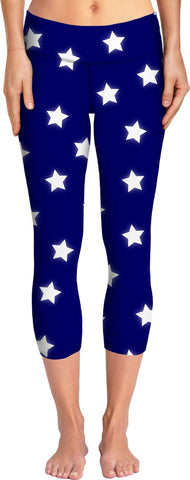 Stars - Navy Yoga Pants