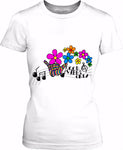 Good Vibes Only Music Notes Womens T-Shirt