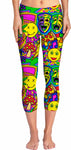 Mardi Gras Collage Yoga Pants
