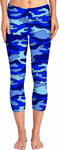 Blue Camo Yoga Pants