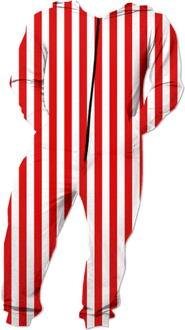 Red & White Striped Onesie