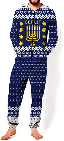 Get Lit Hanukkah Onesie
