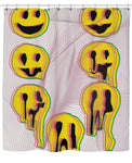 Wax Smile Shower Curtain